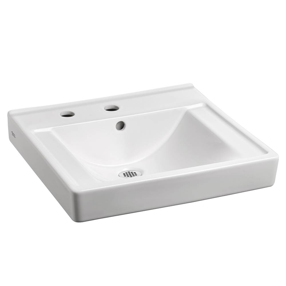 American Standard Decorum® Wall-Hung EverClean® Sink With Center Hole Only and Extra Left-Hand Hole