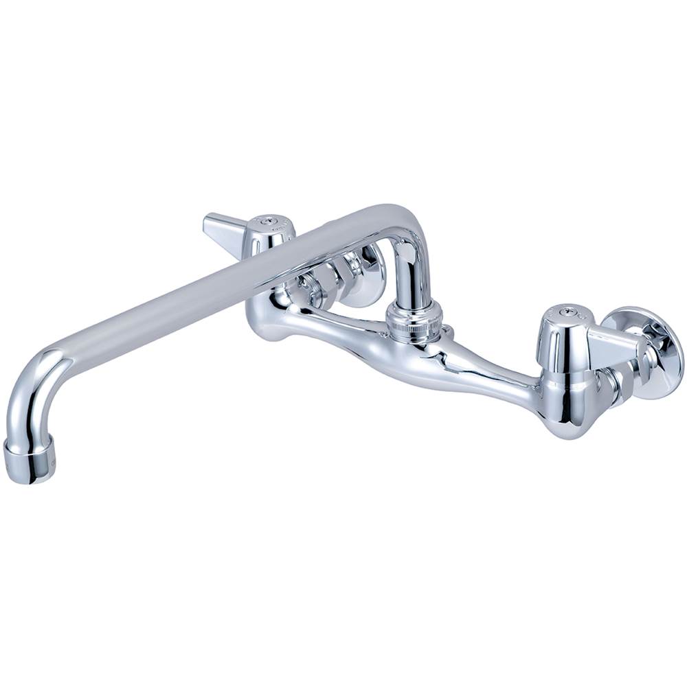 Central Brass Kitchen-Wallmount 7-7/8'' To 8-1/8'' Two Canopy Hdls 12'' Tube Spt-Pc