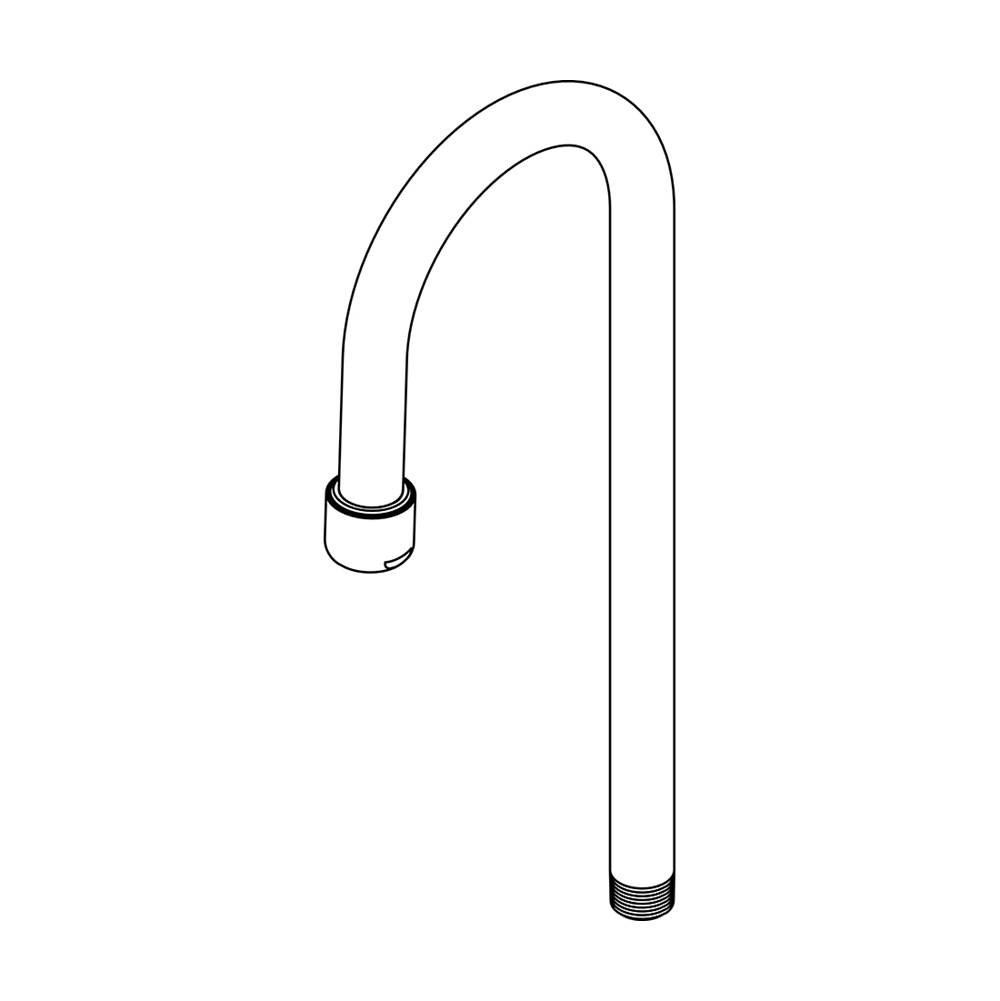 Central Brass Bar Faucet-3-15/16'' Rigid Gooseneck Spout W/ Aerator For 0289
