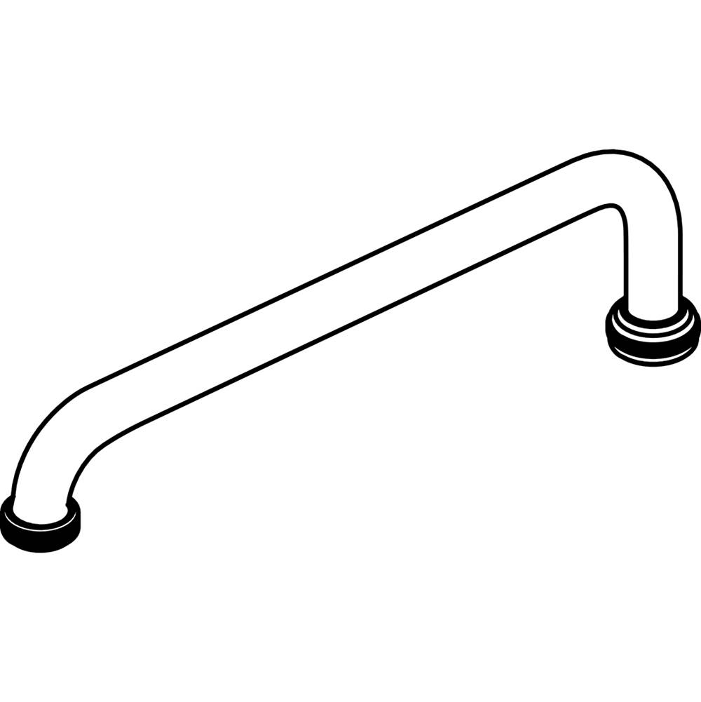 Central Brass Two Handle Faucet-12'' Tube Spout W/ Hose End