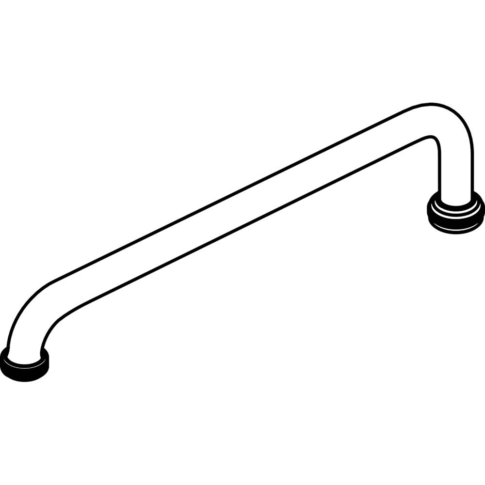 Central Brass Two Handle Faucet-14'' Tube Spout W/ Hose End