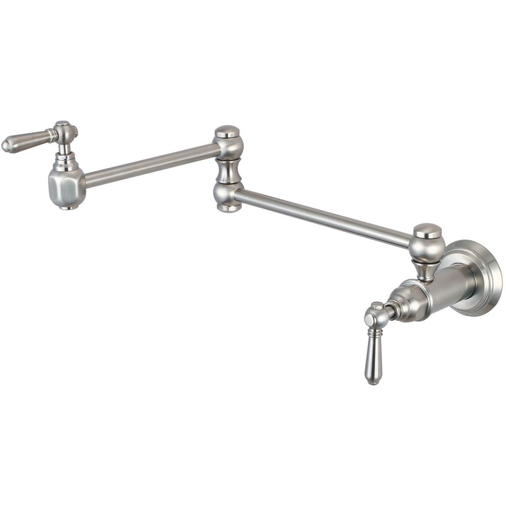 Current Wall Mount Pot Filler In PVD Brushed Nickel