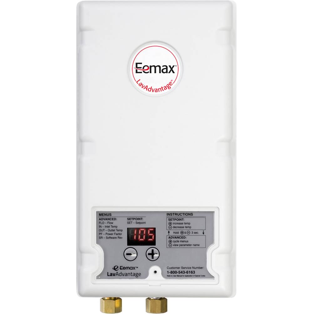 Eemax LavAdvantage 6.5kW 240V thermostatic tankless water heater for eyewash