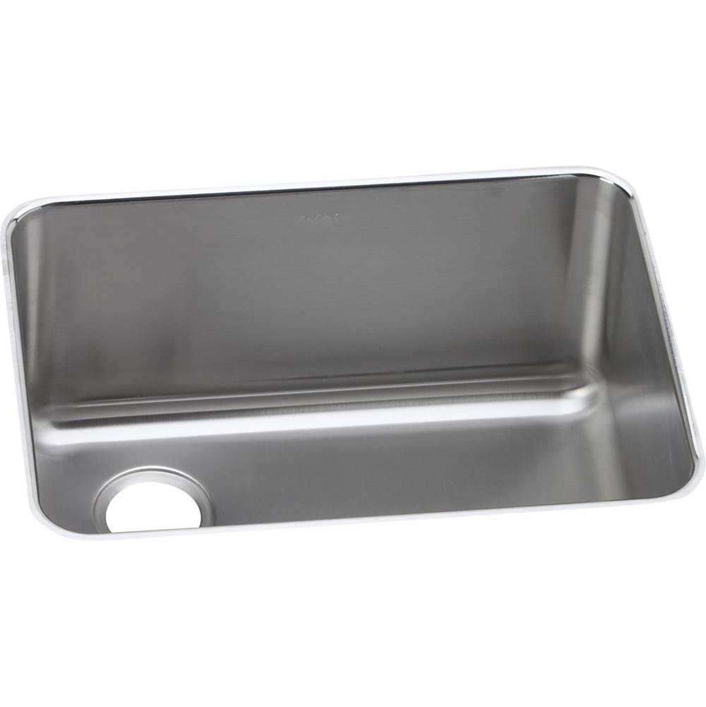 Elkay Lustertone Classic Stainless Steel 25-1/2'' x 19-1/4'' x 12'', Single Bowl Undermount Sink with Left Drain