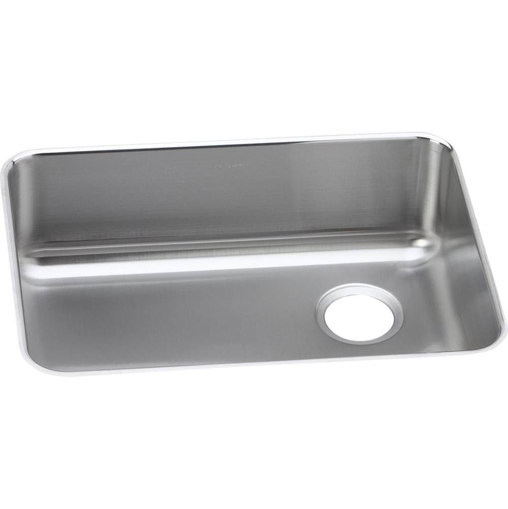 Elkay Lustertone Classic Stainless Steel 25-1/2'' x 19-1/4'' x 8'', Single Bowl Undermount Sink with Right Drain