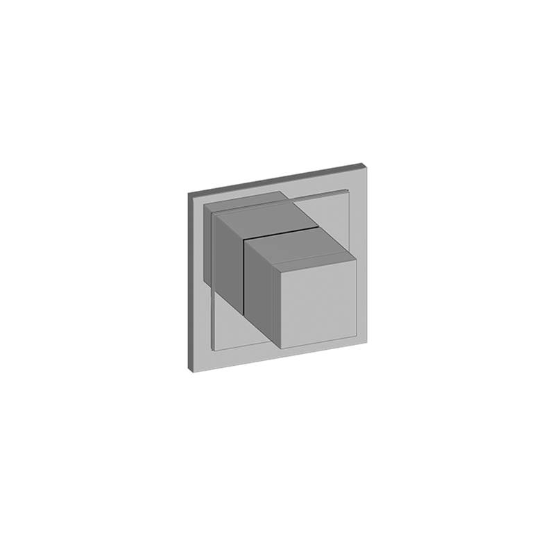 Graff M-Series Transitional Square Stop/Volume Trim Plate with Square Handle
