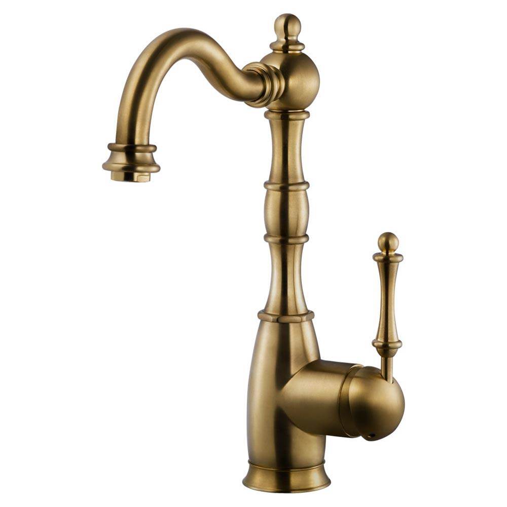 Hamat Traditional Brass Bar Faucet in Antiue Brass