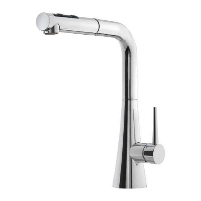Hamat Dual Function Pull Out Kitchen Faucet in Polished Chrome