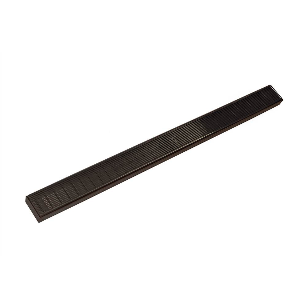 Infinity Drain 36'' FX Series Complete Kit with Wedge Wire Grate in Oil Rubbed Bronze