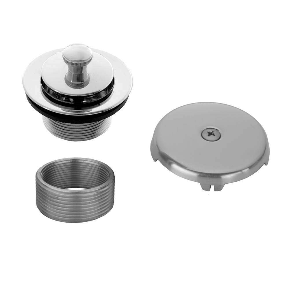 Jaclo Lift and Turn Tub Drain Strainer with Faceplate (Single Hole)