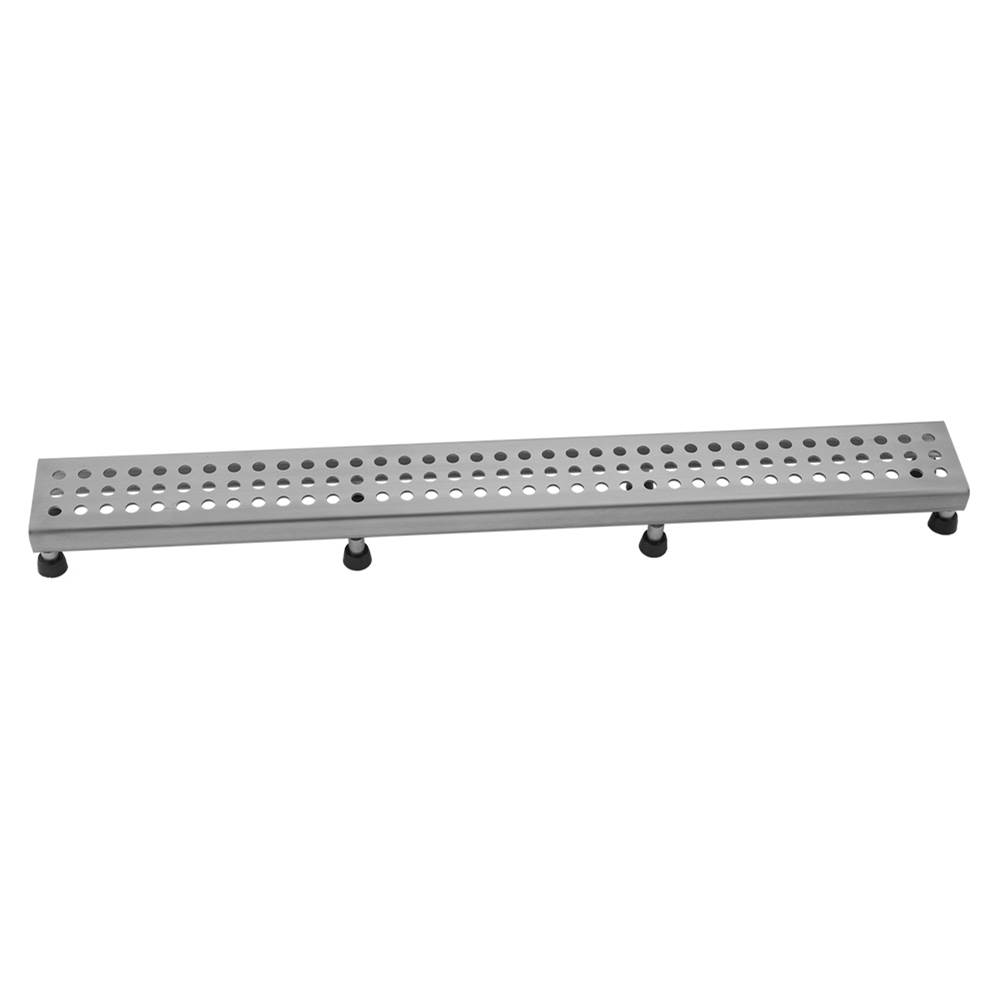 Jaclo 60'' Channel Drain Round Dotted Grate
