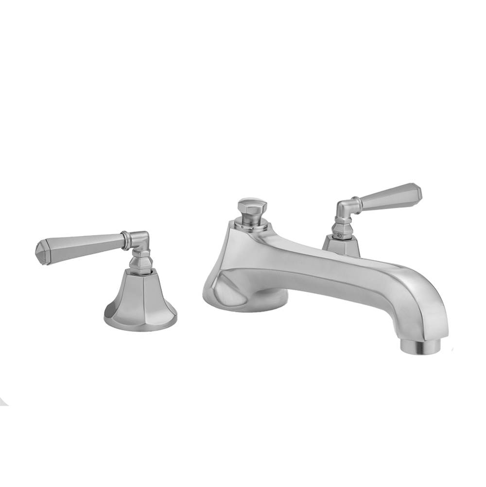 Jaclo Astor Roman Tub Set with Low Spout and Hex Lever Handles