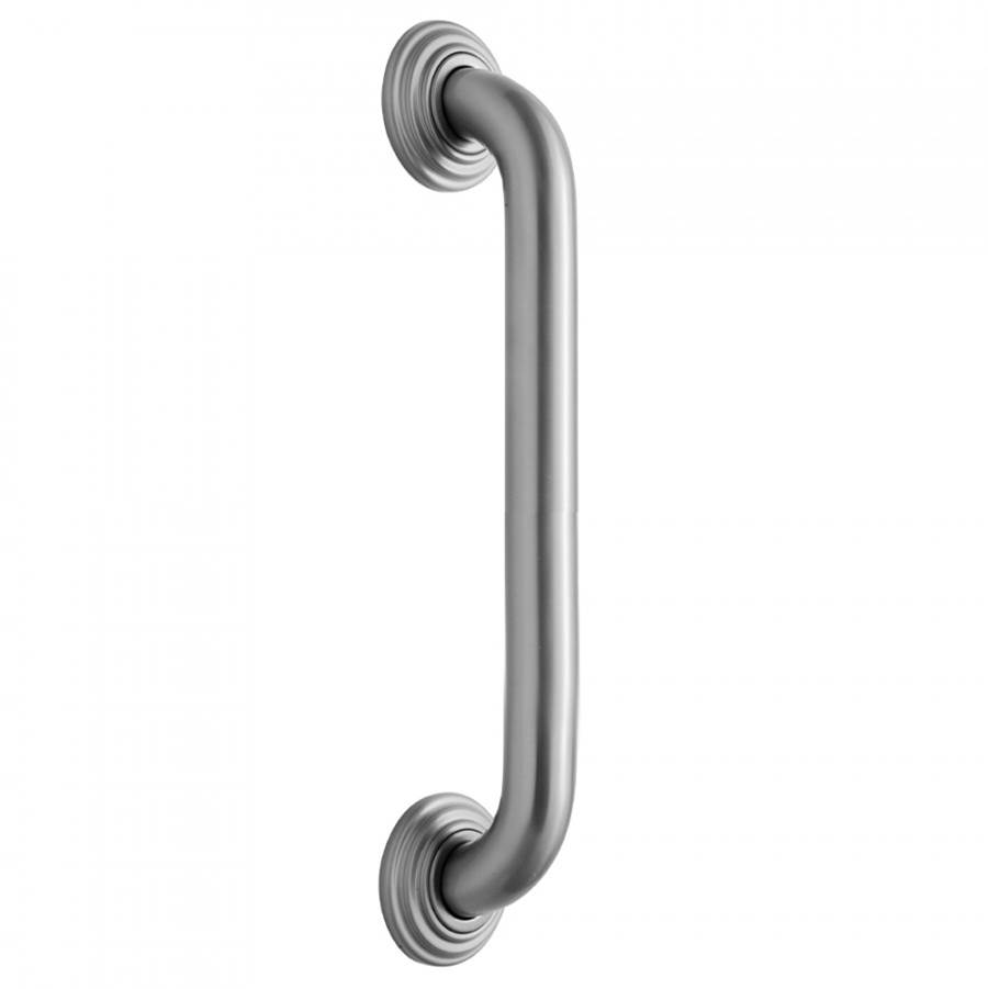 Jaclo 16'' Deluxe Grab Bar with Traditional Round Flange