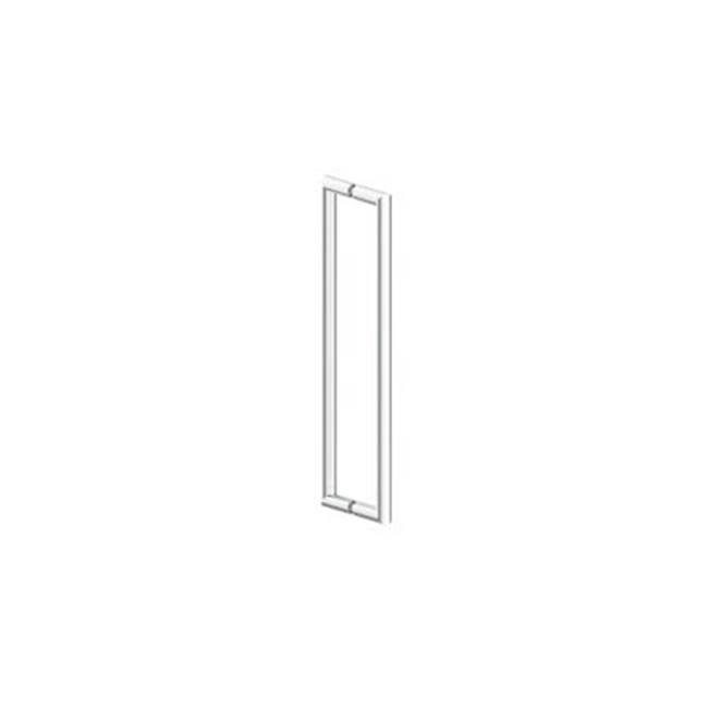 Kartners SEVILLE - 12-inch Double Shower Door Handle-Matte White