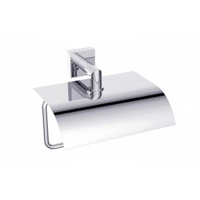 Kartners MADRID - Classic Toilet Paper Holder with Cover-Matte White
