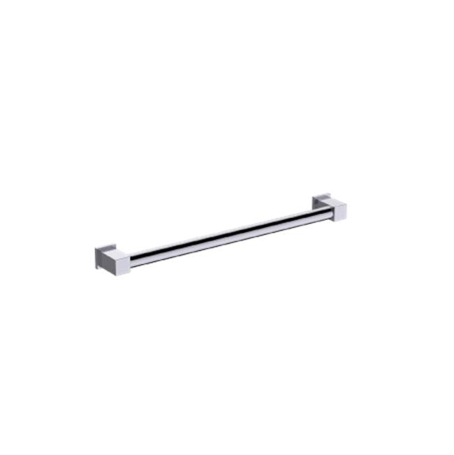 Kartners 9800 Series  36-inch Round Grab Bar with Square Ends-Matte White
