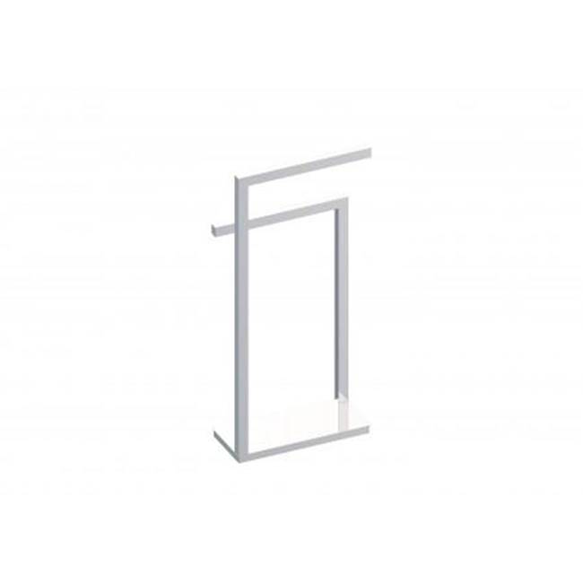 Kartners Double Towel Rail - Square, Opposing Sides-Brushed Copper