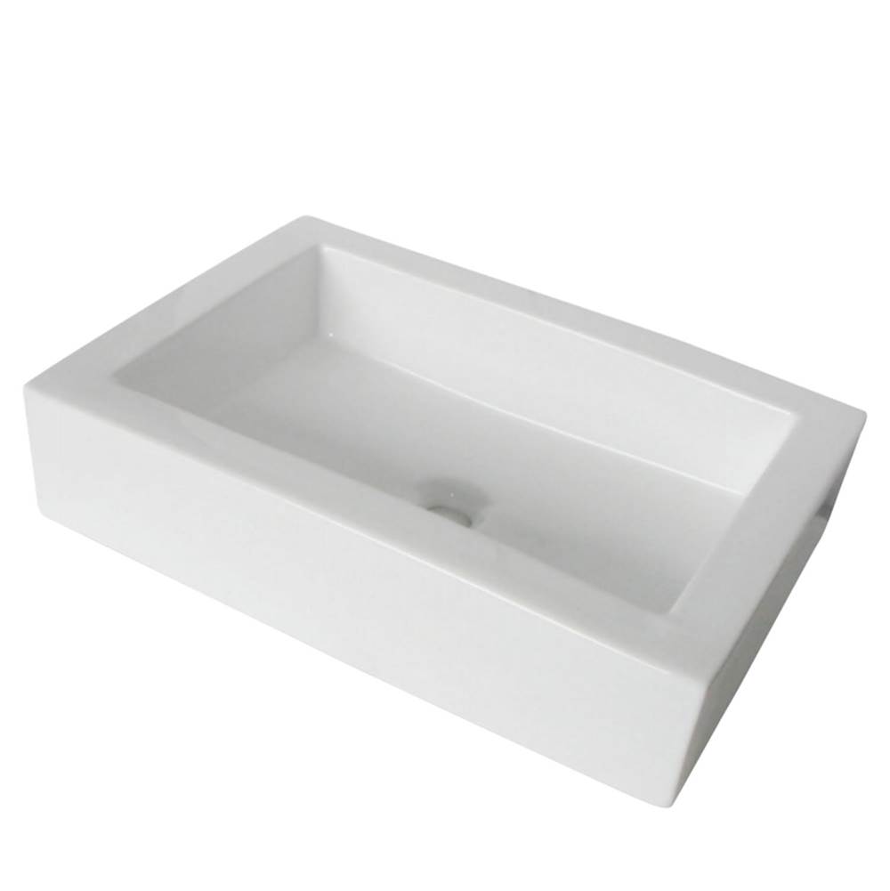 Kingston Brass Fauceture Pacifica Vessel Sink, White