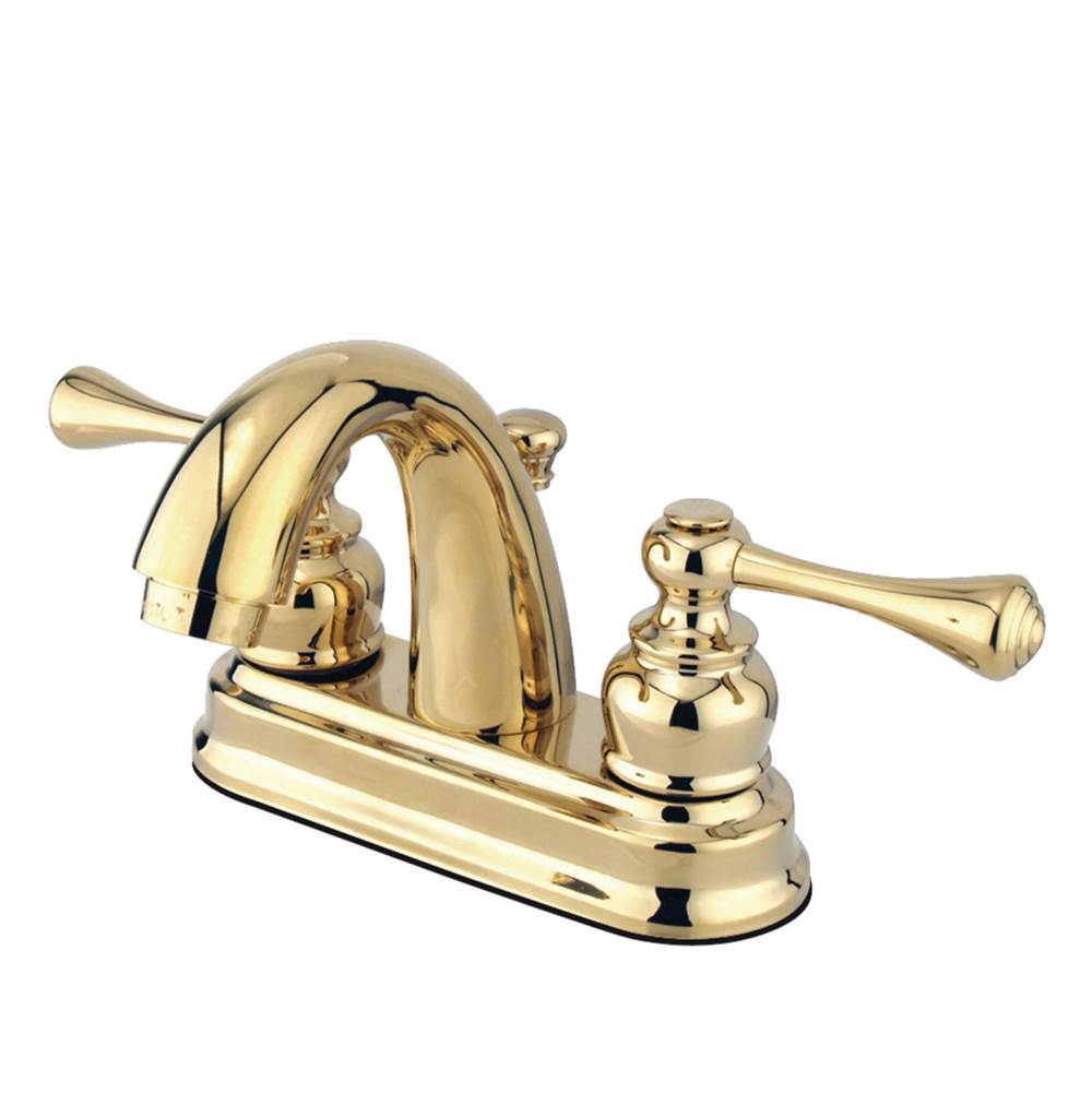 Kingston Brass 4 in. Centerset Bathroom Faucet, Polished Brass