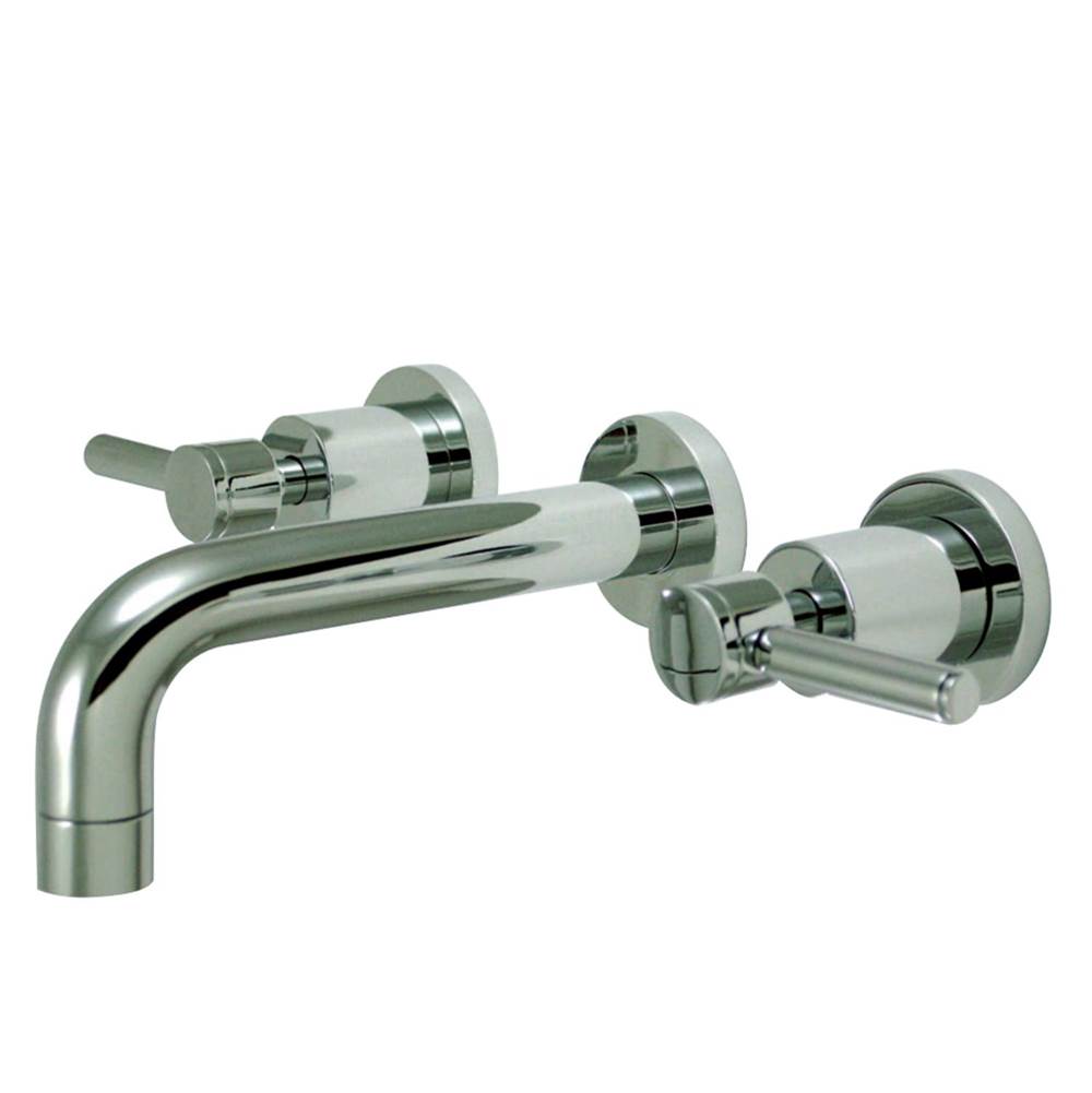 Kingston Brass Concord 2-Handle Wall Mount Bathroom Faucet, Polished Chrome
