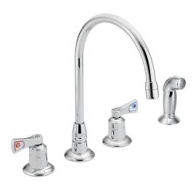 Moen Commercial Chrome two-handle kitchen faucet
