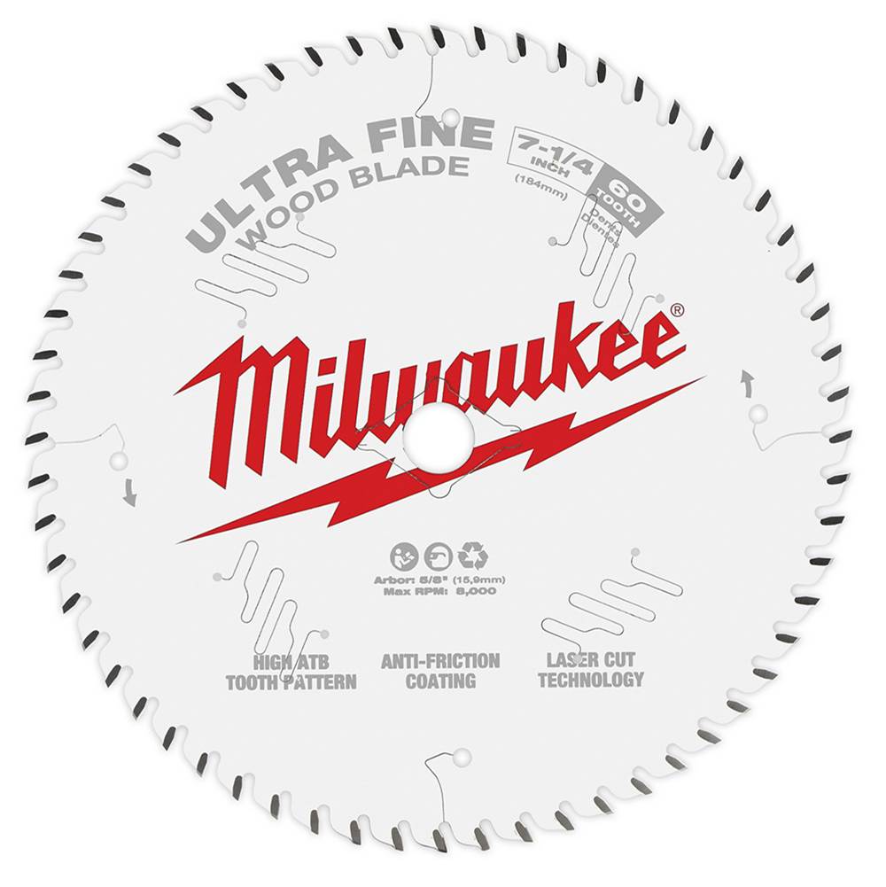 Milwaukee Tool 7-1/4'' 60T Ultra Fine Blade