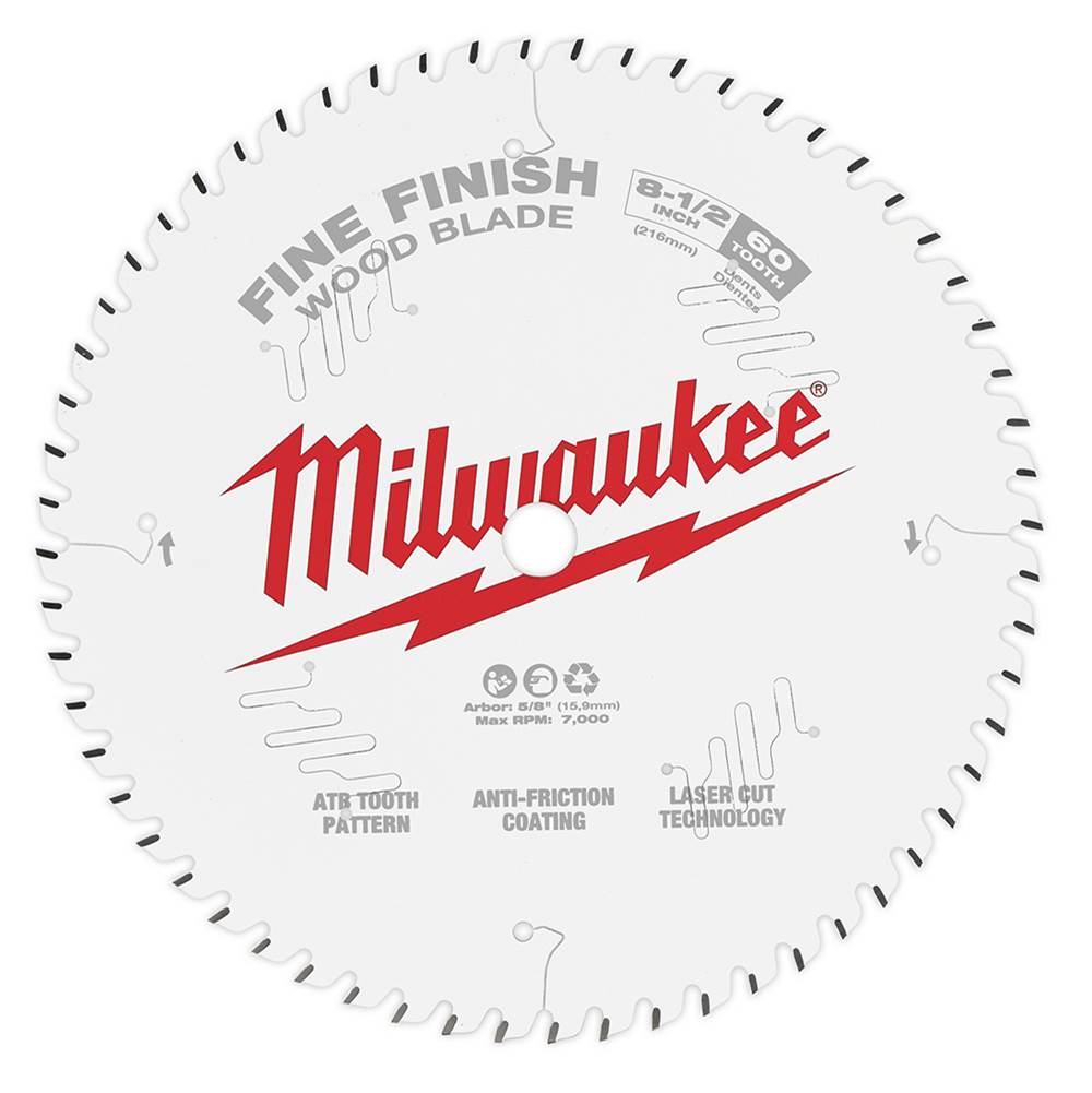 Milwaukee Tool 8-1/2'' 60T Fine Finish Bld