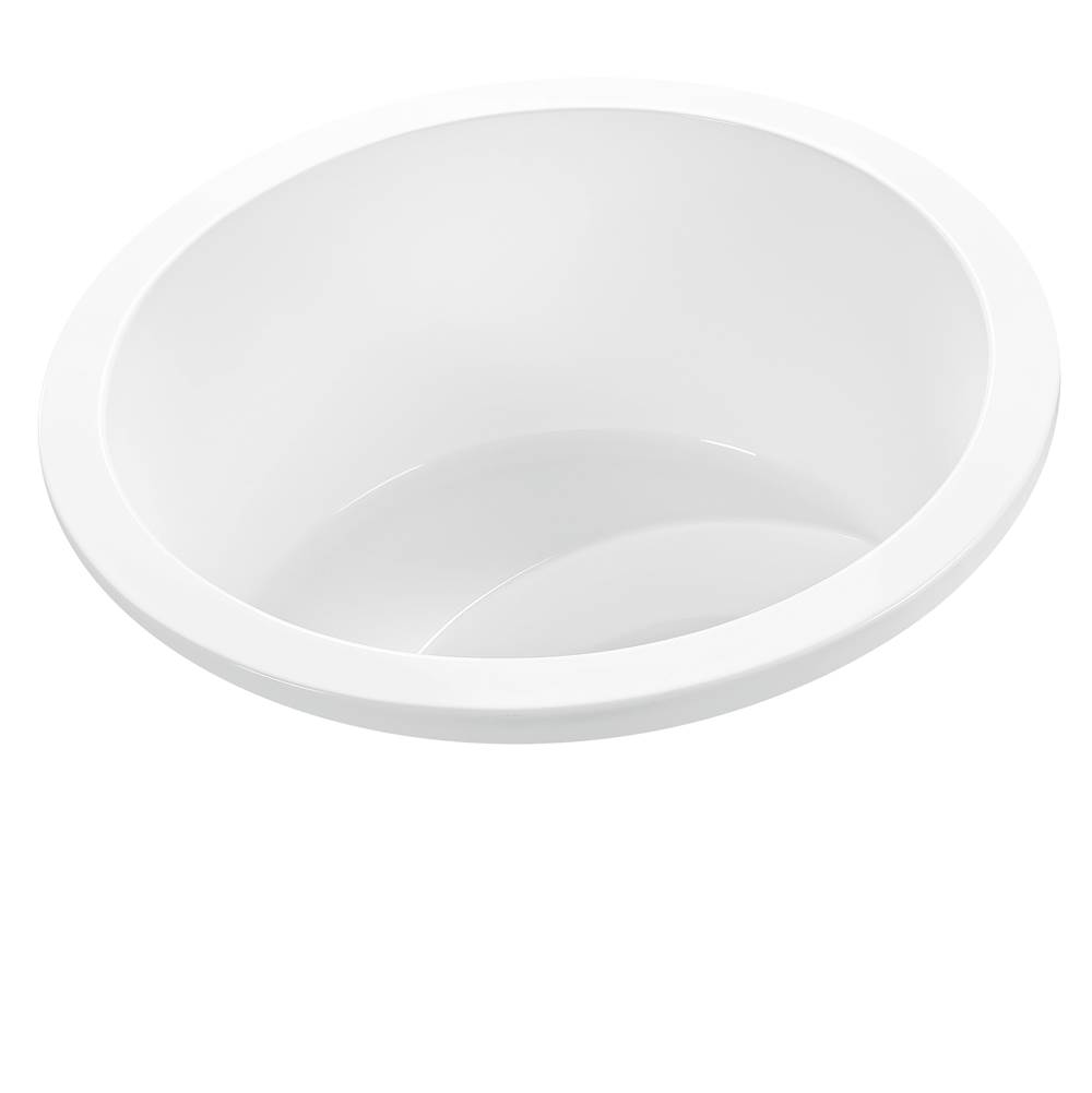 MTI Baths Jasmine 2 Acrylic Cxl Drop In Round Air Bath/Ultra Whirlpool - White (52X52)