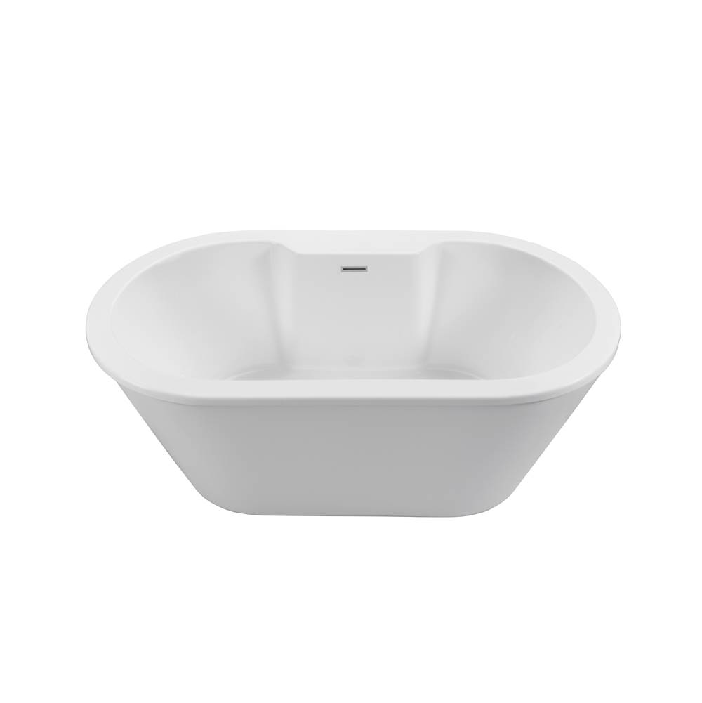 MTI Baths New Yorker 12 Dolomatte Freestanding Faucet Deck Air Bath - White (66X36)