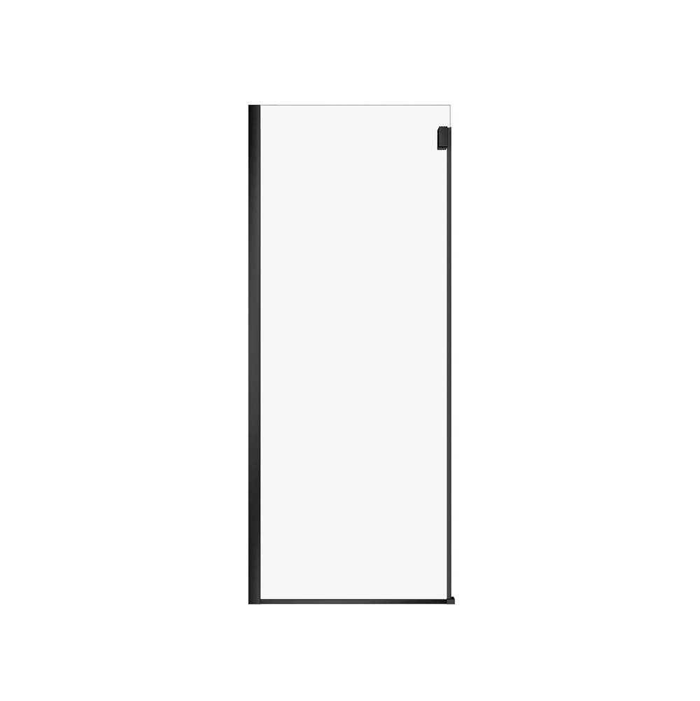Maax Duel Alto Return Panel for 32 in. Base with Clear glass in Mat Black