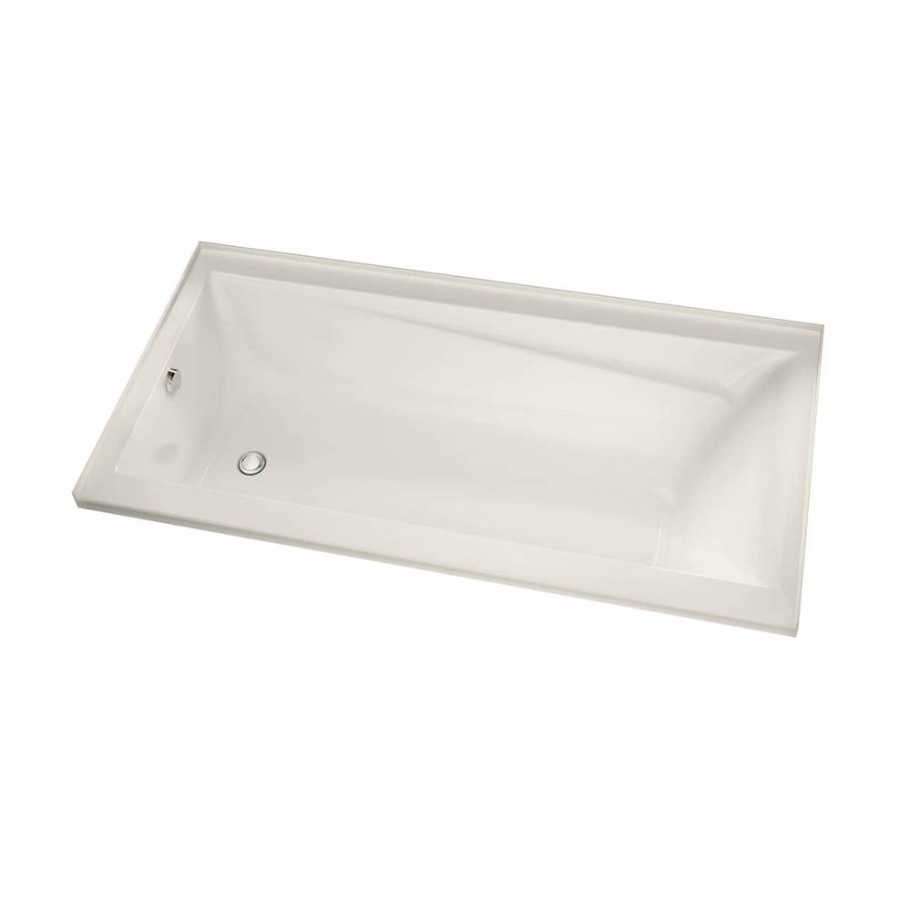 Maax Exhibit 6036 IF Acrylic Alcove Right-Hand Drain Bathtub in Biscuit