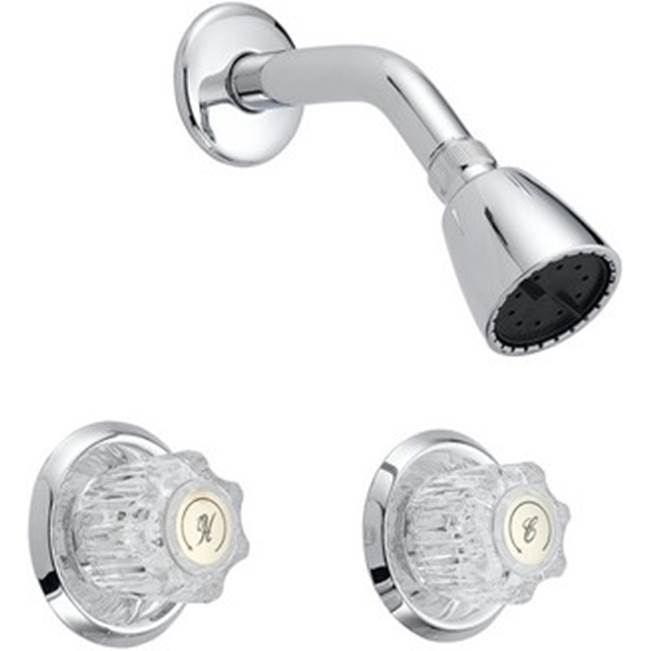 OmniPro Two Valve Washerless Shower Valve With Acrylic Handles