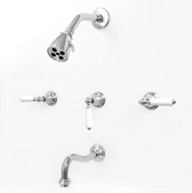 Sigma 3 Valve Tub & Shower Set Trim (Includes Haf And Wall Tub Spout) Orleans Satin Nickel .69