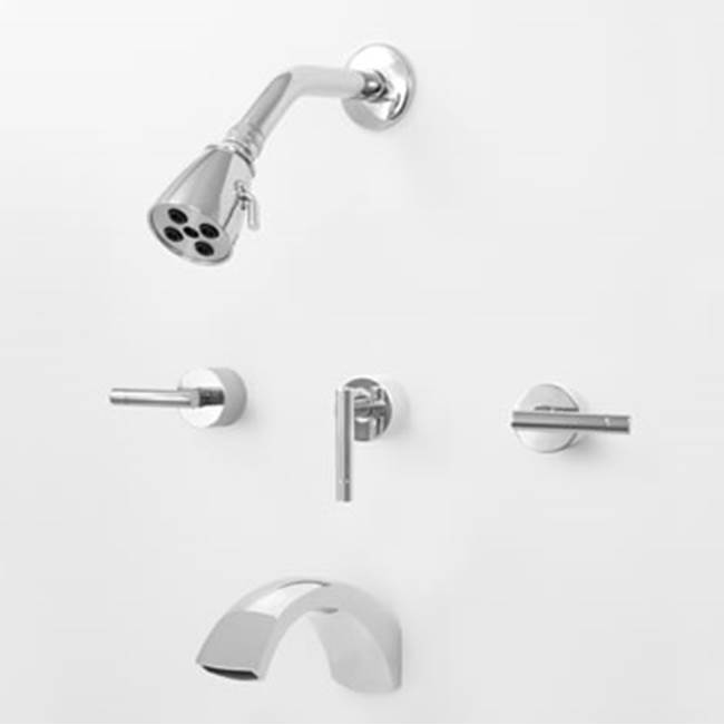Sigma 3 Valve Tub & Shower Set TRIM (Includes HAF and Wall Tub Spout) PALERMO BRUSHED BRONZE PVD .23
