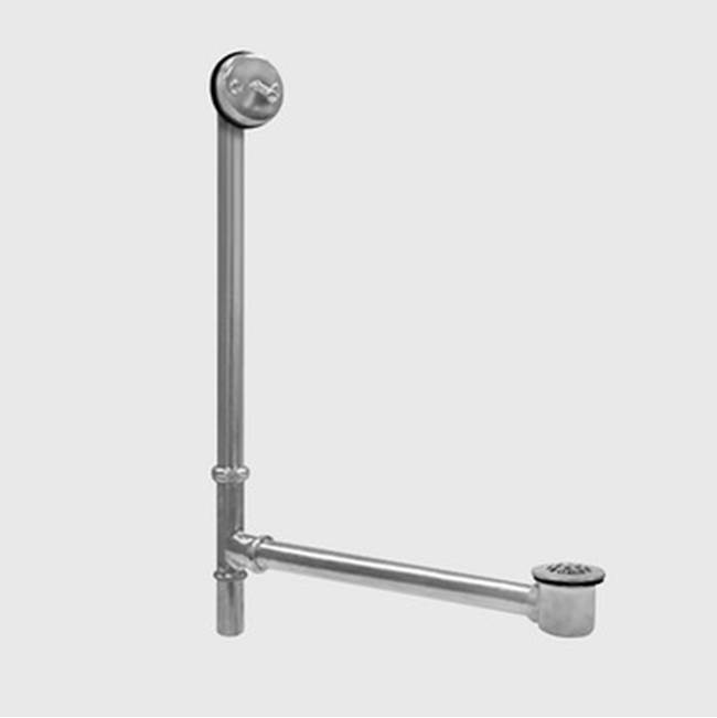 Sigma Concealed Trip-lever Waste & Overflow with Bathtub Drain & Strainer Makes up to 22''x 25''- 27'' Tall, Adjustable  ANTIQUE PEWTER .51