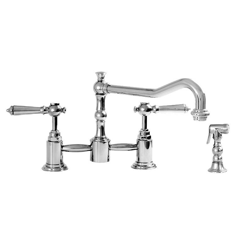 Sigma Pillar Style Kitchen Faucet With Handspray & Ascot Antique Cooper .59