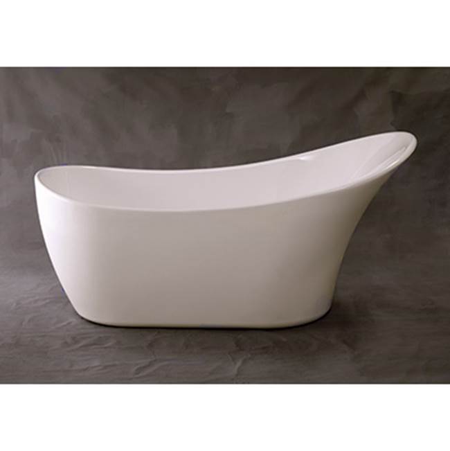 Strom Living Acrylic Freestanding Tub With Oil Rubbed Bronze Drain