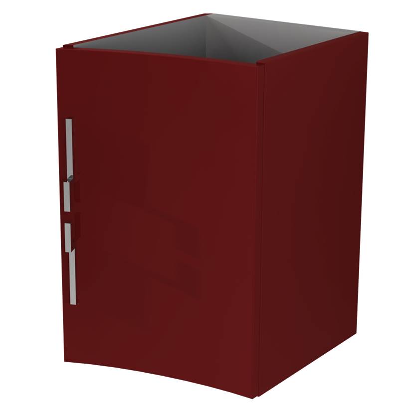 Sapphire Bath 13.4'' Sting Collection red Side Cabinet W/ Door