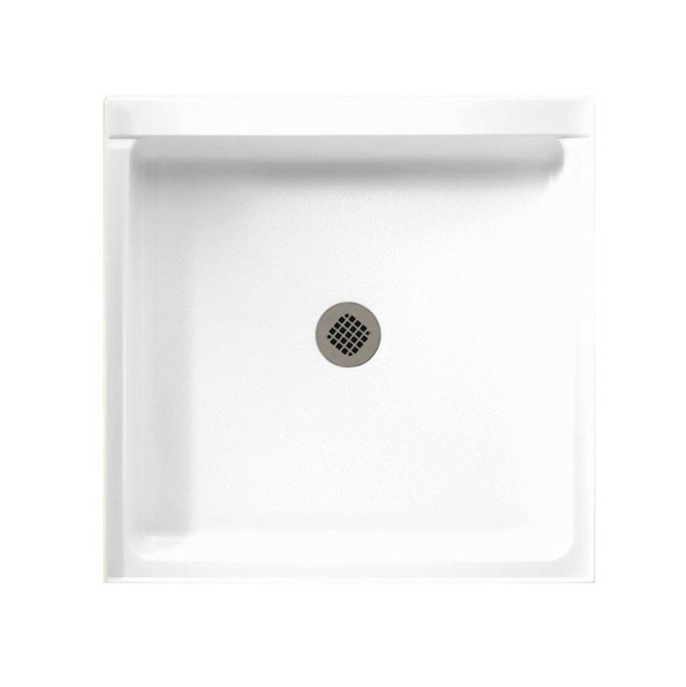 Swan SS-3636 36 x 36 Swanstone Alcove Shower Pan with Center Drain Clay