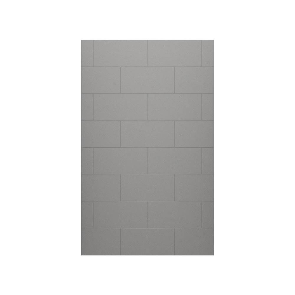 Swan TSMK-7232-1 32 x 72 Swanstone® Traditional Subway Tile Glue up Bathtub and Shower Single Wall Panel in Ash Gray