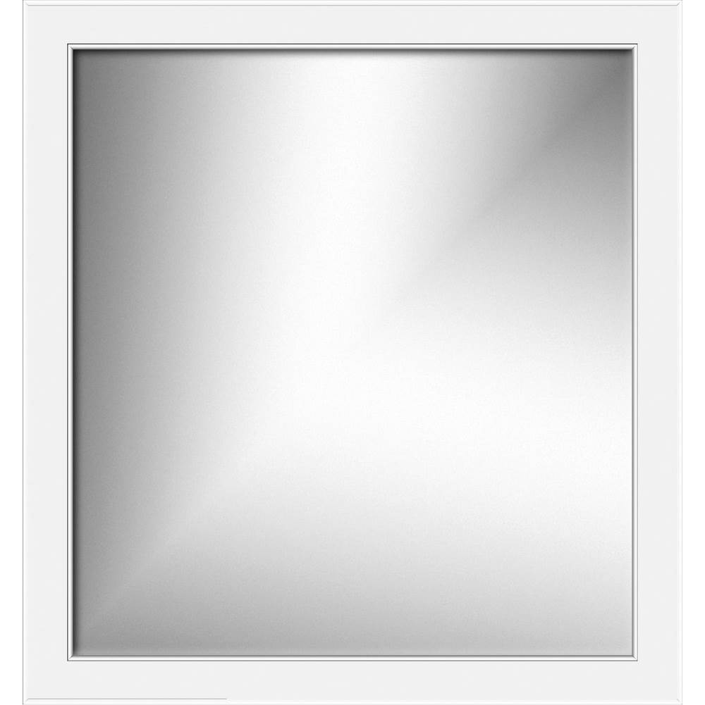 Strasser Woodenworks 30 X 0.75 X 32 Simplicity Framed Mirror Rounded Winterset