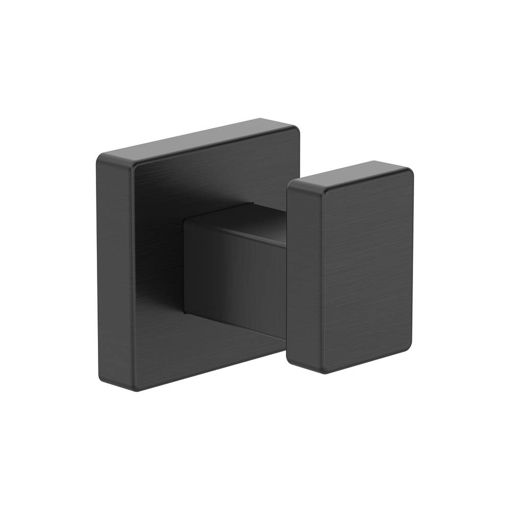 Symmons Duro Wall-Mounted Robe Hook in Matte Black