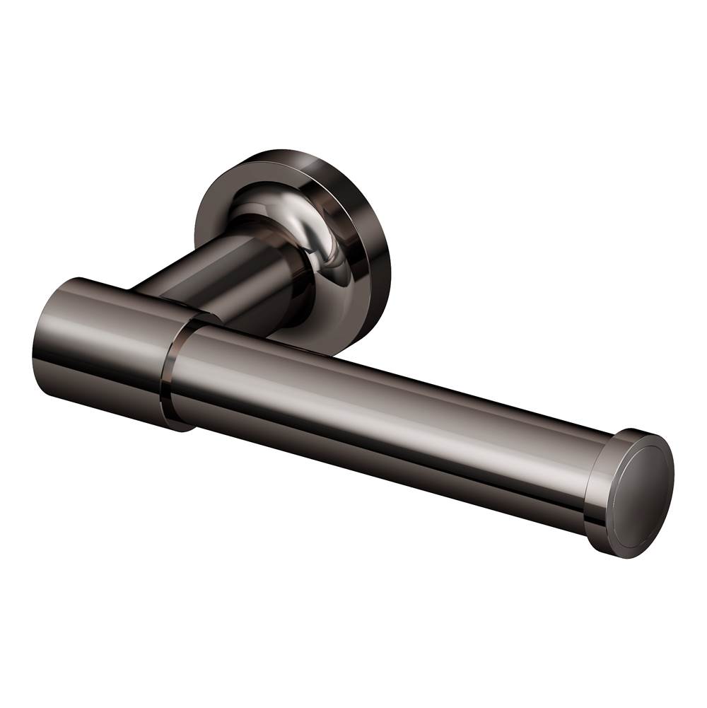 Symmons Museo Wall-Mounted Left Toilet Paper Holder in Polished Graphite