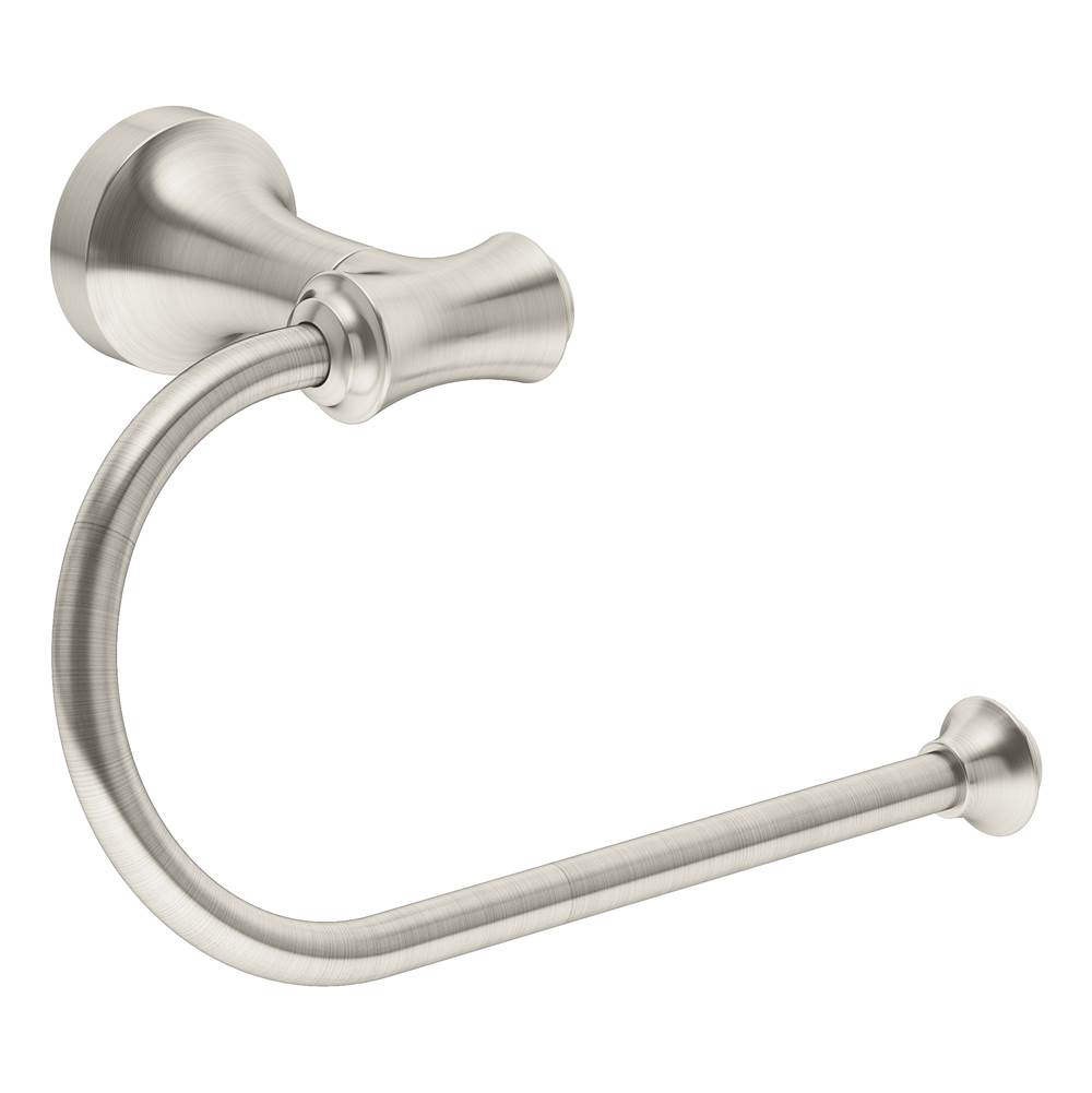 Symmons Degas Wall-Mounted Left Toilet Paper Holder in Satin Nickel