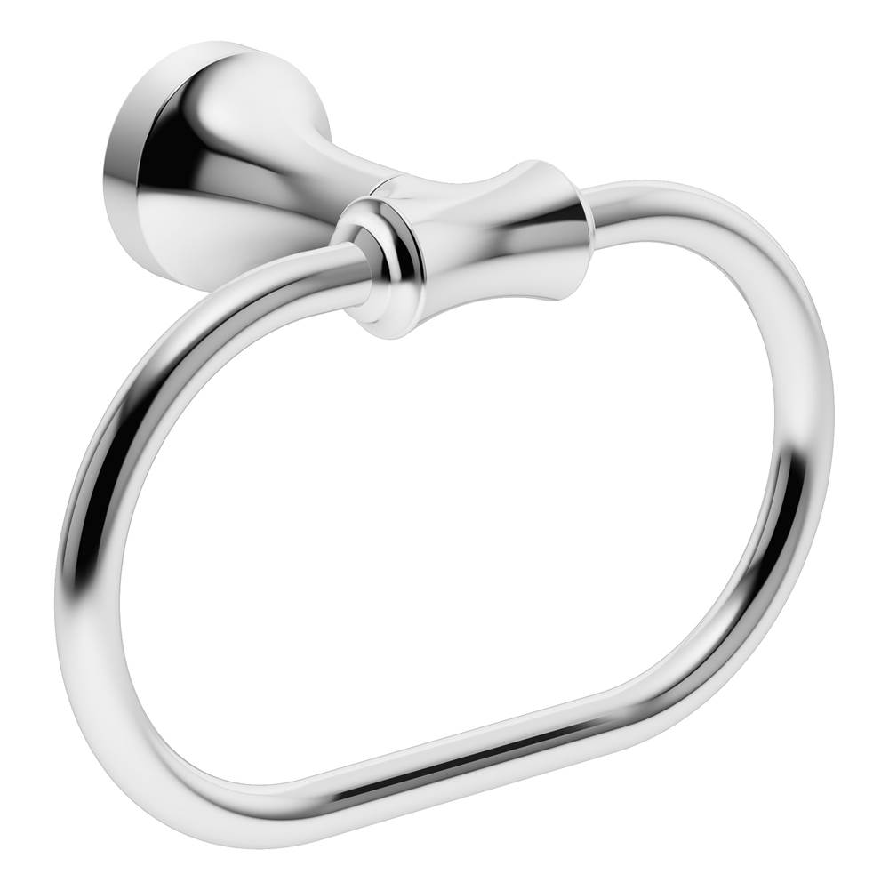 Symmons Degas Wall-Mounted Towel Ring in Polished Chrome