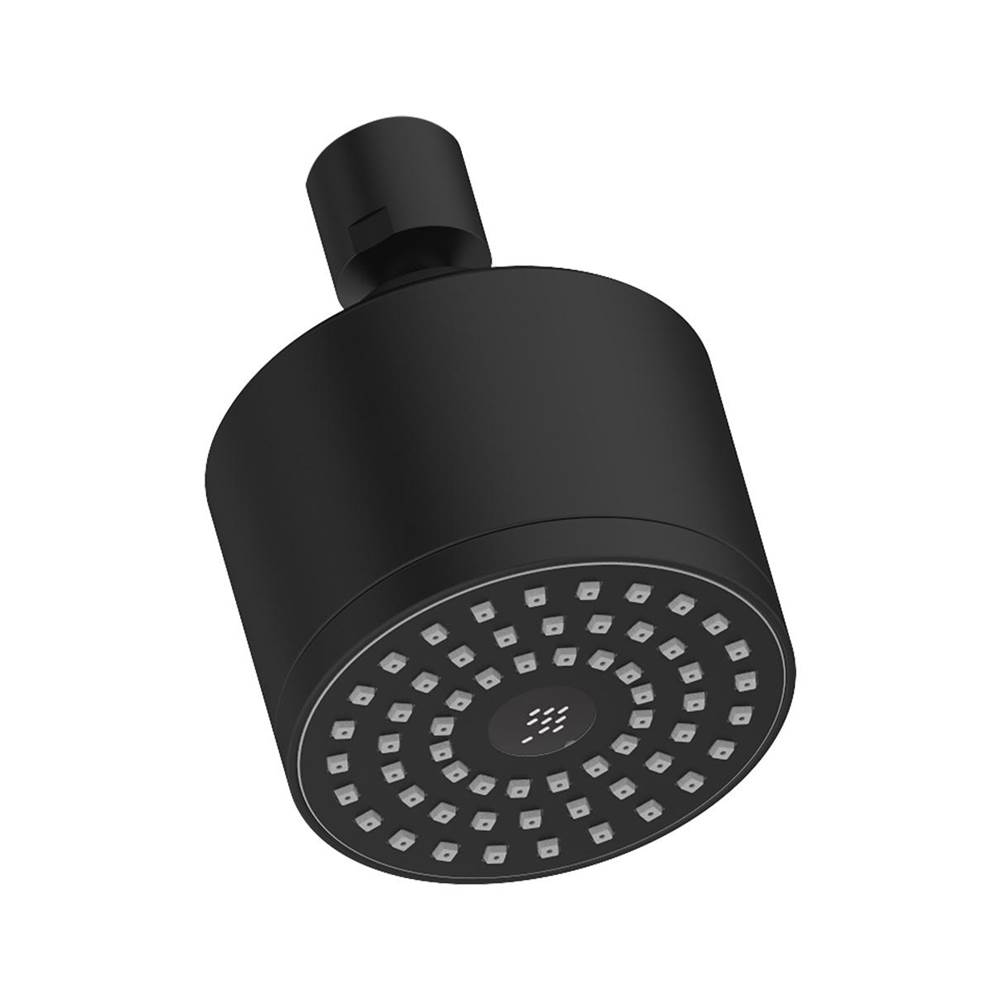 Symmons Dia 1-Spray 3 in. Fixed Showerhead in Matte Black (2.5 GPM)