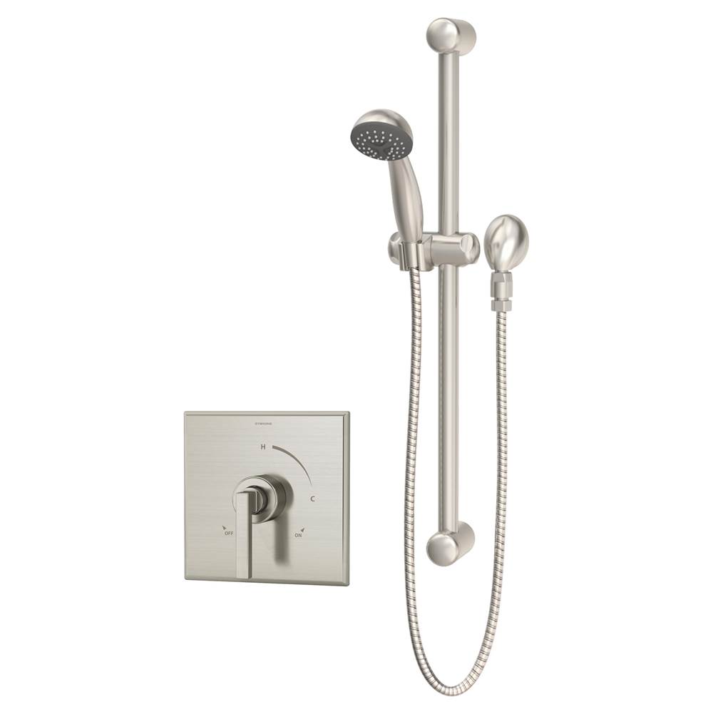 Symmons Duro Single Handle 1-Spray Hand Shower Trim in Satin Nickel - 1.5 GPM (Valve Not Included)