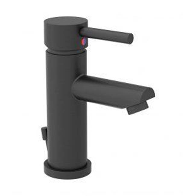 Symmons Dia Single Hole Single-Handle Bathroom Faucet with Drain Assembly in Matte Black (1.0 GPM)