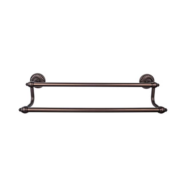 Top Knobs Tuscany Bath Towel Bar 18 Inch Double Oil Rubbed Bronze