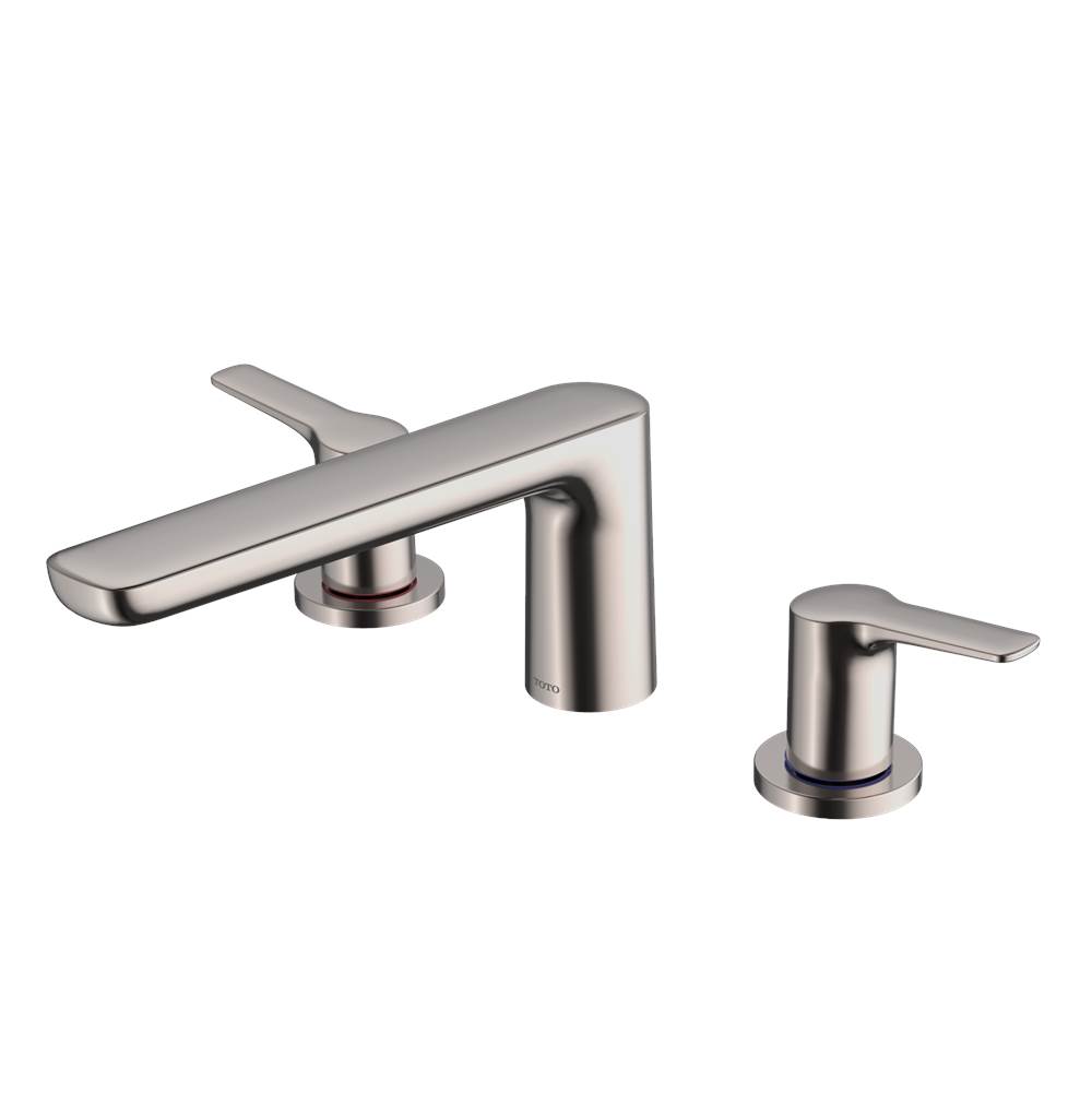 TOTO Toto® Gs Two-Handle Deck-Mount Roman Tub Filler Trim, Polished Nickel